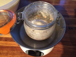 Rye flour sourdough starter