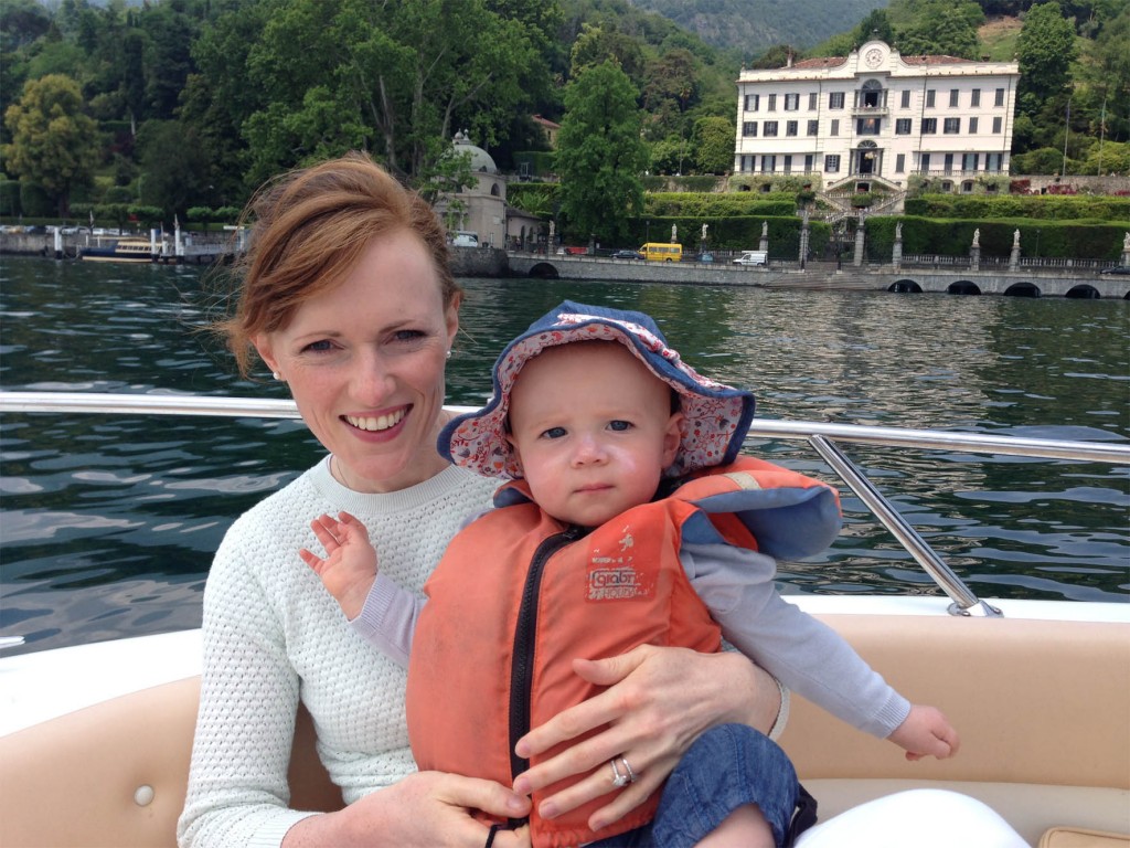 On the boat on Lake Como
