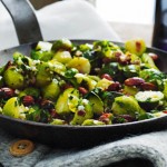 Brussel Sprouts with Bacon, Walnuts and Honey