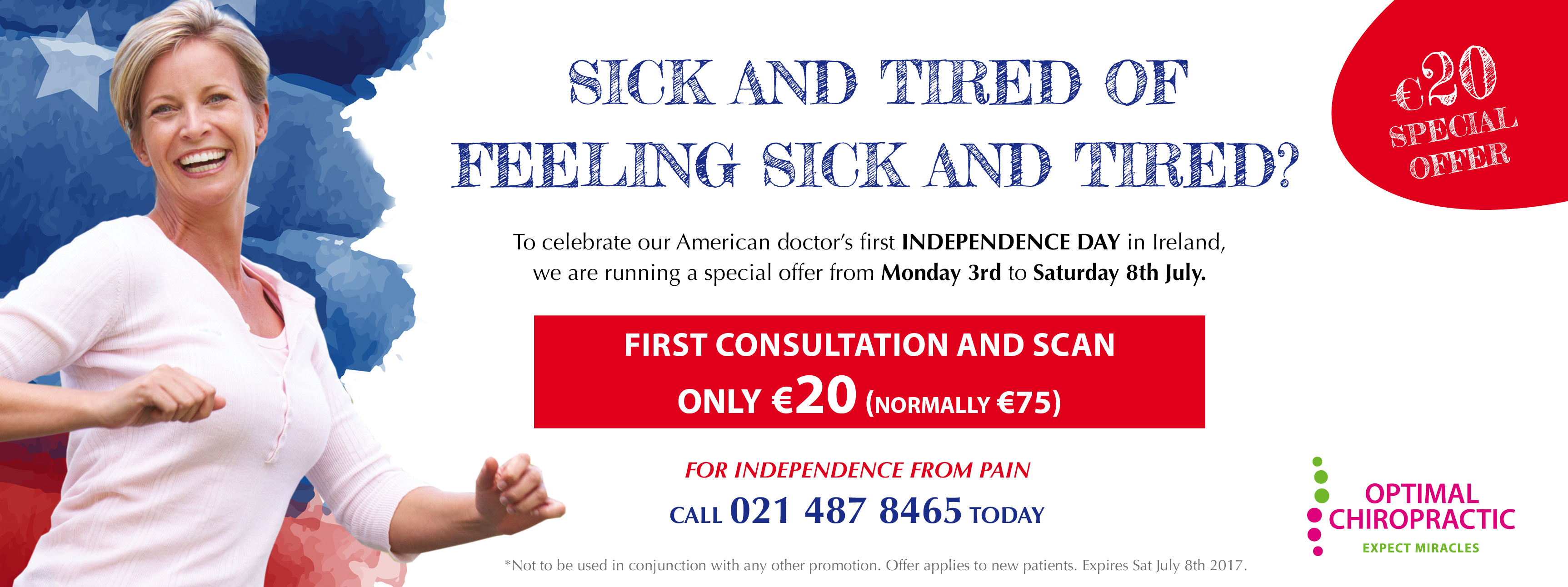 Independence from Pain Promotion - €20 for First consultation and scan