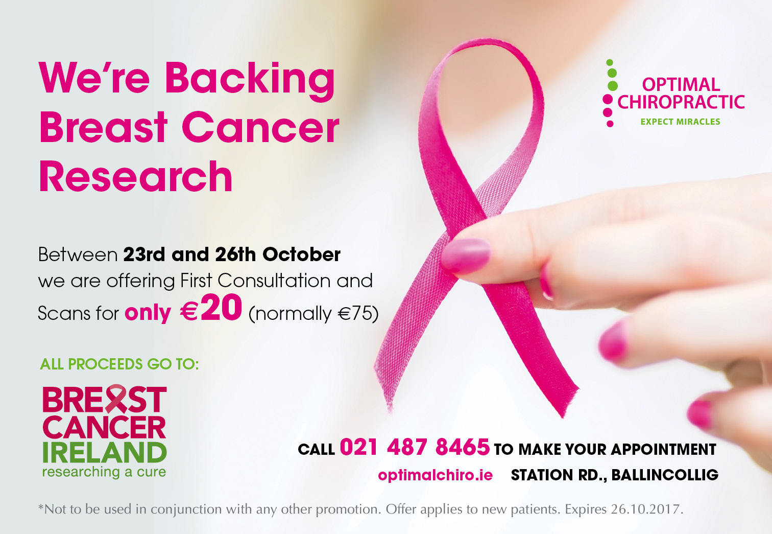 We're backing breast cancer awareness and research this October