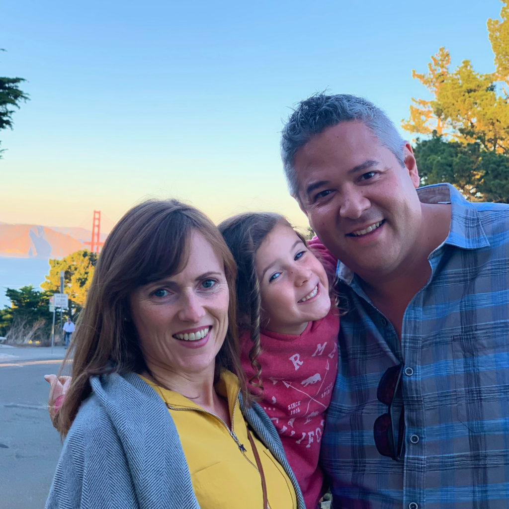 Dr Ben and family in the San Francisco Presidio