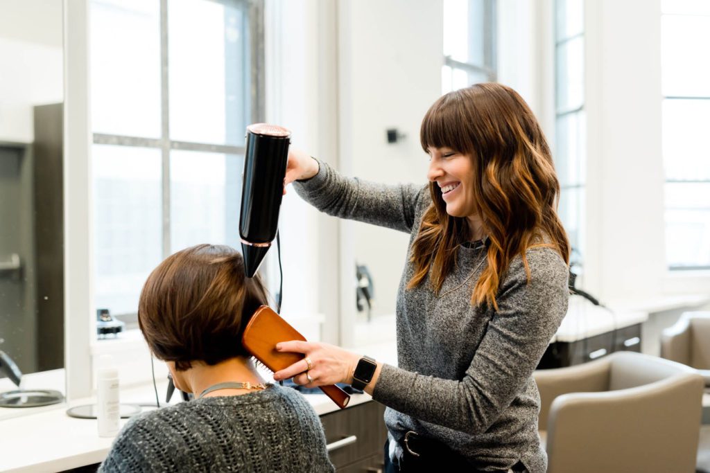 Hairdressers at work